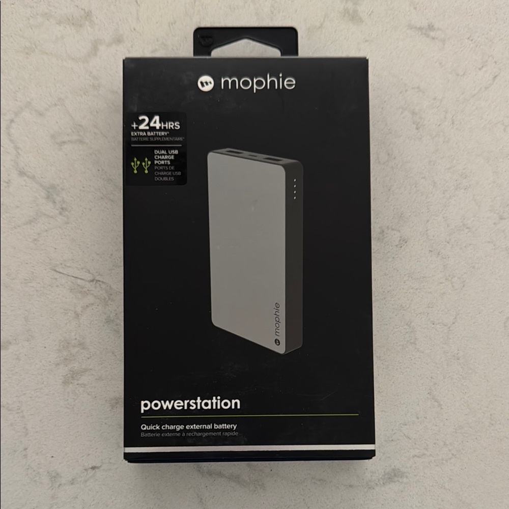 Mophie Silver Powerstation Charger for Cell Phones